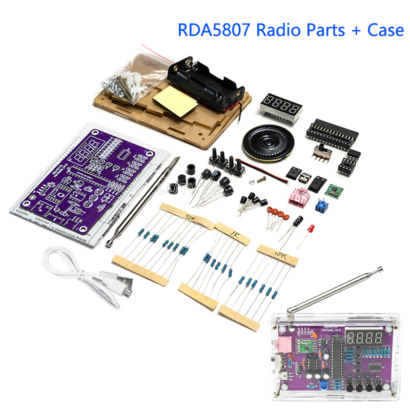 Diy Audio Electronics Kit - Kit electrónico DIY RDA5807S conjunto de