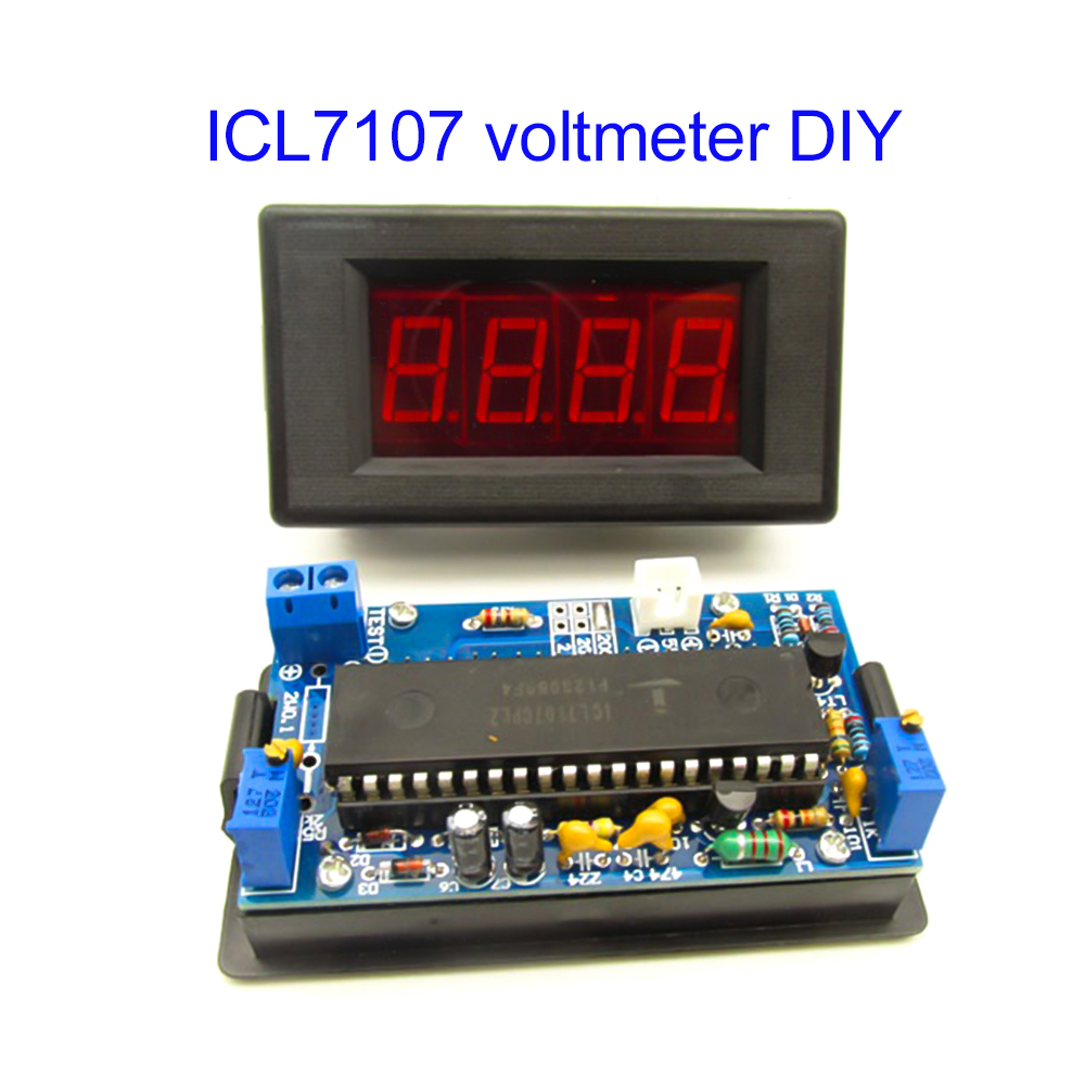 Diy Electronics Project Kit - Kit de Voltímetro ICL7107, Piezas para