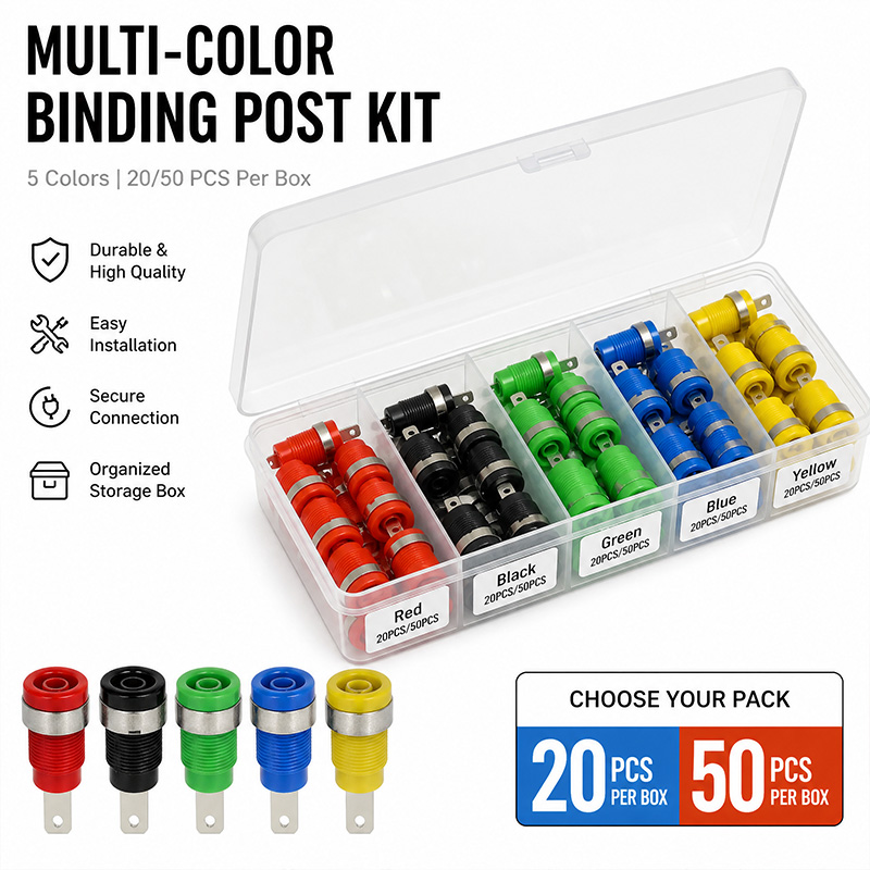 Kit de bornes multicolor de 20 - Diy Audio Electronics Kit reseña y precio
