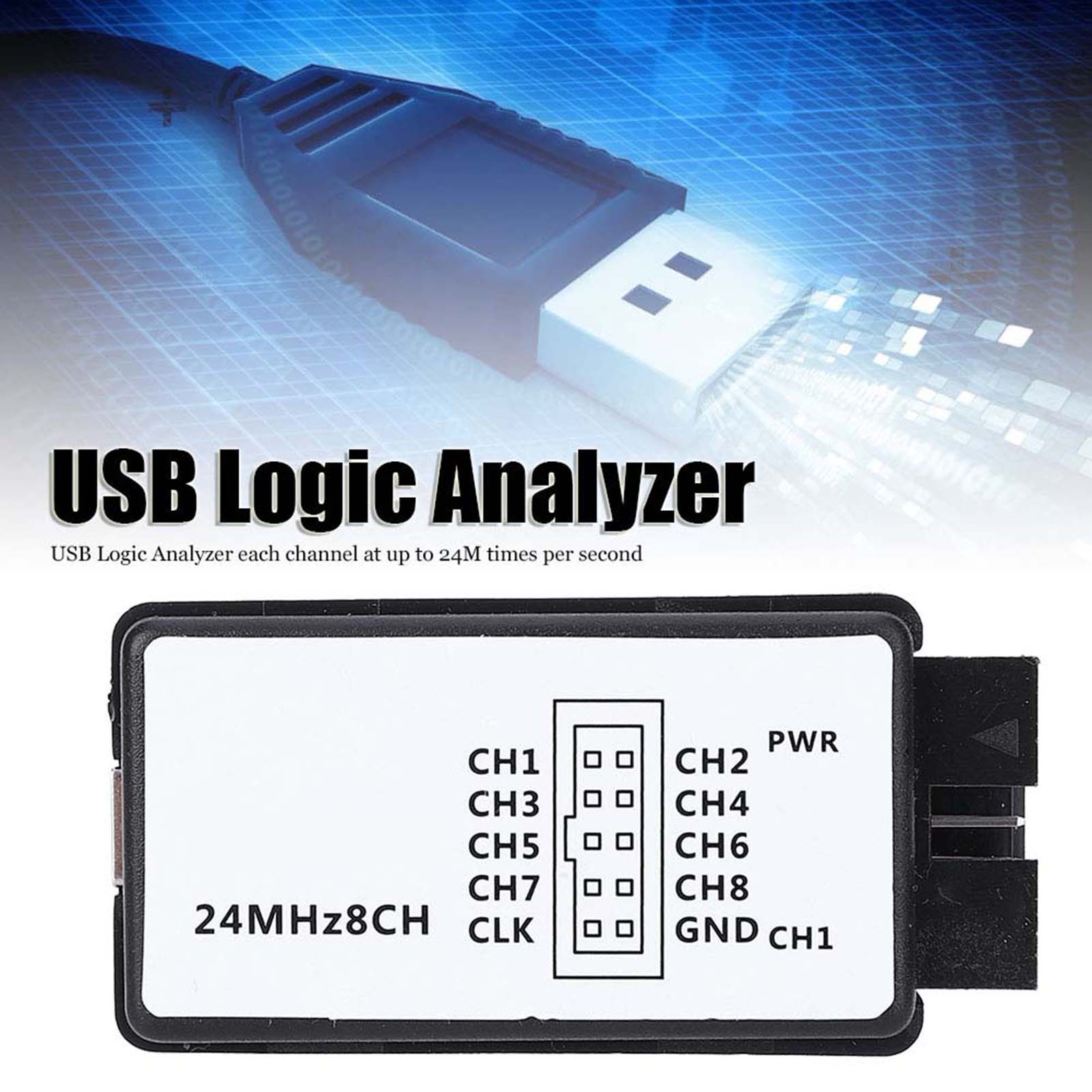 Analizador lógico de 24 MHz, d - Logic Analyzer Usb reseña y precio