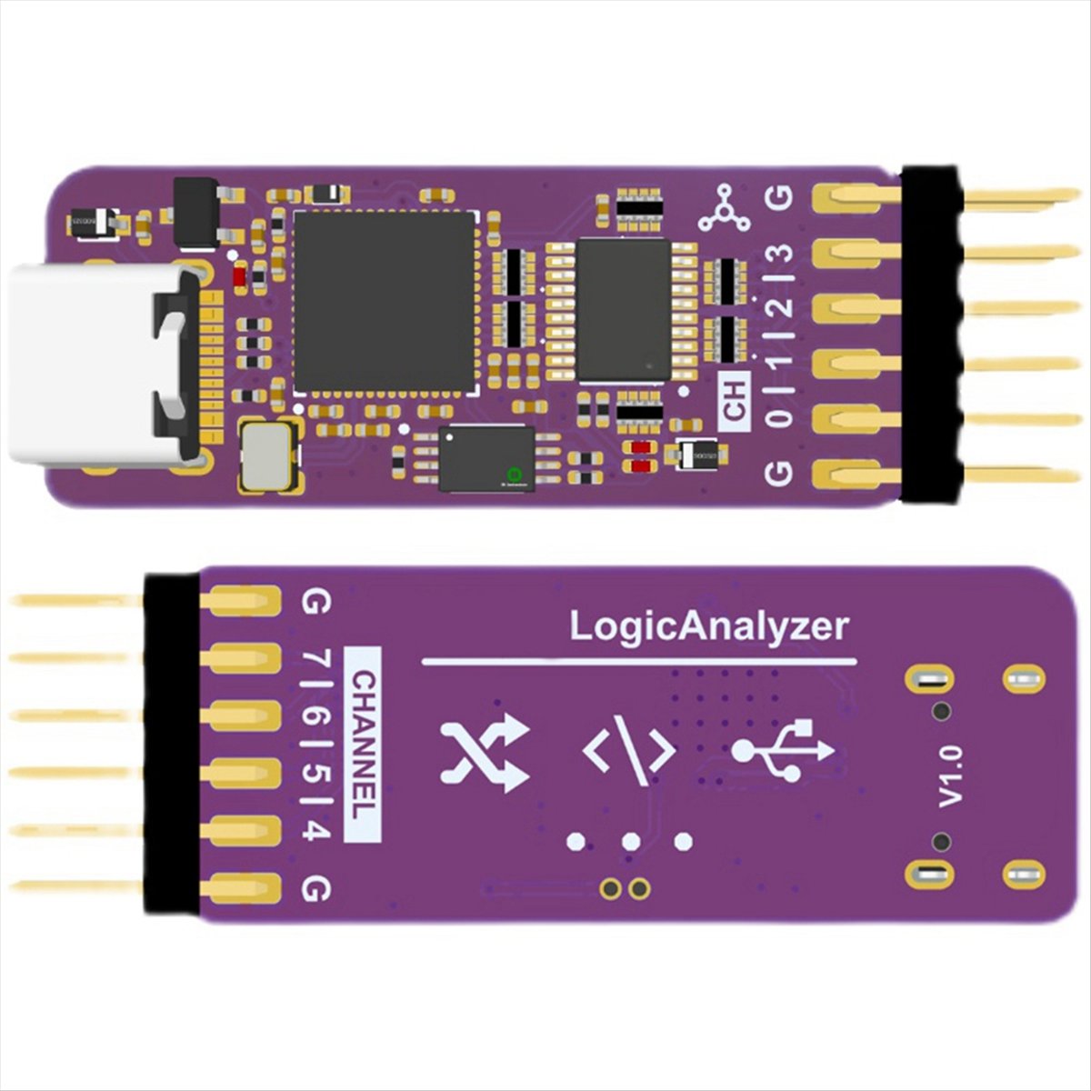 Analizador Lógico USB DLA Mini - Logic Analyzer Usb reseña y precio