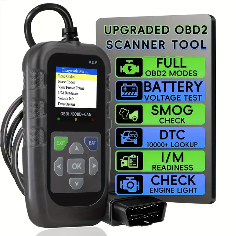 Escáner OBD2 V119, lector de c - Logic Analyzer Usb reseña y precio