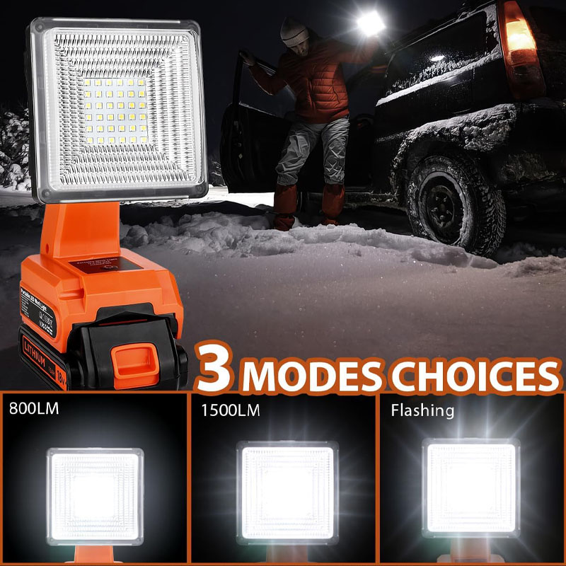 Lámpara Led de trabajo de 4 pu - Black+Decker Tool Cordless reseña y precio